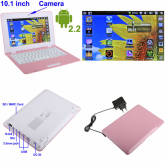 NETBOOK ROSA 10.1" S.O ANDROID 2.2 WIFI CÂMERA WEBCAM