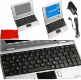 NETBOOK VERMELHO LCD 7" S.O WIN CE 6.0 WIFI WORD PORTUGUÊS